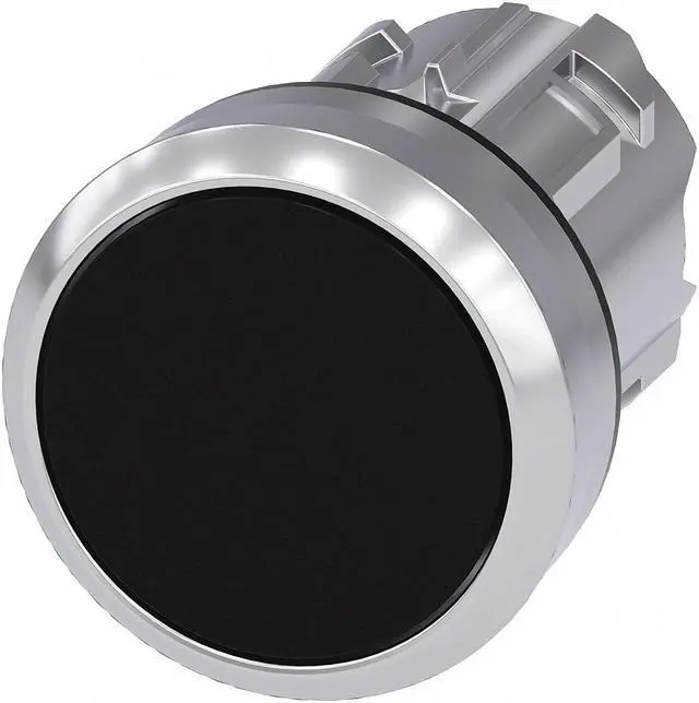 Main image of SIEMENS 3SU1050-0AB10-0AA0 Push Button Operator,Black,Metal Bezel