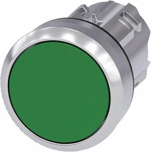 Main image of SIEMENS 3SU1050-0AA40-0AA0 Push Button Operator,Green,Metal Bezel