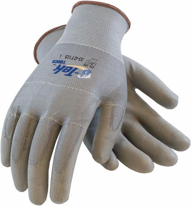 Alt view image 2 of 2 - PIP 33-GT125/XS Polyurethane Coated Gloves, Palm Coverage, Gray, XS, 12PK