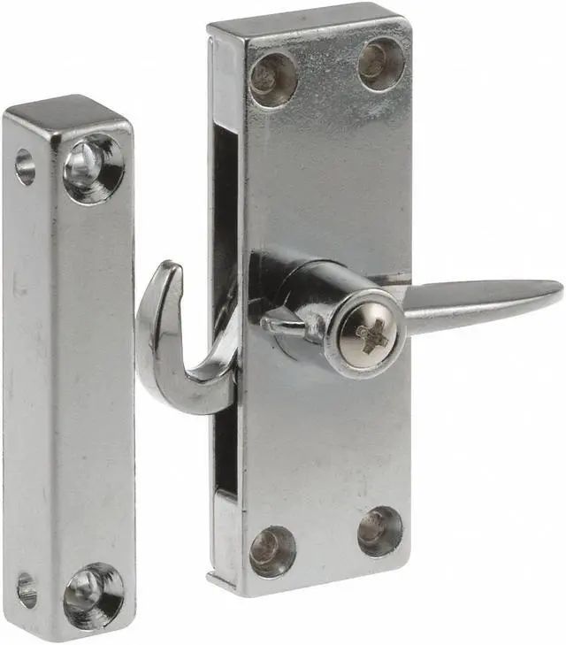 Main image of PRIME-LINE A 184 Sliding Screen Door Latch, Left Hand, Chrome Diecast (Single