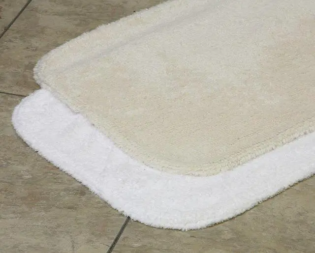 Alt view image 3 of 4 - LACEY MILLS 08287STK Bath Rug,Essence,21x34,19 oz.,White