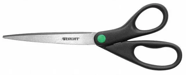 Alt view image 4 of 10 - Westcott KleenEarth Recycled Scissors Black 9" Long 13138