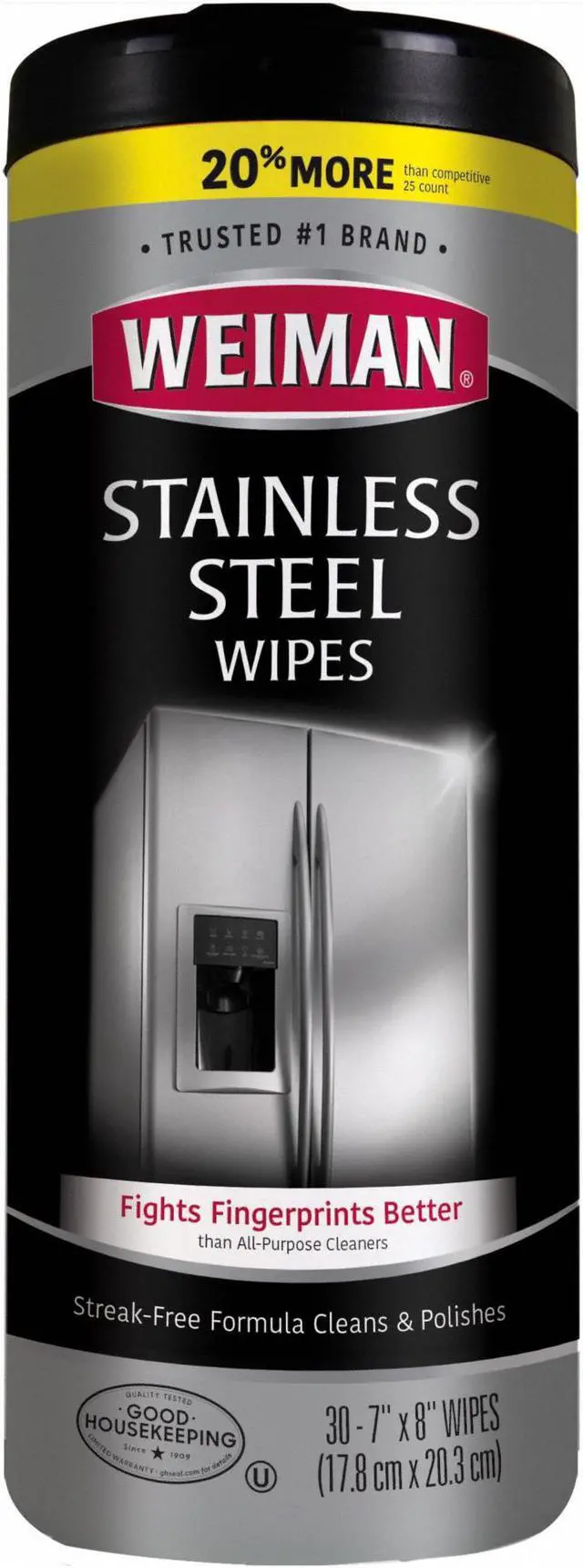 Alt view image 5 of 20 - Weiman 30 Count Stainless Steel Cleaning Wipes