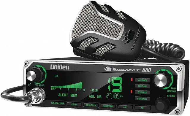 Alt view image 4 of 18 - Uniden Bearcat 880 CB Radio with 7 Color Backlit Display & NC Mic