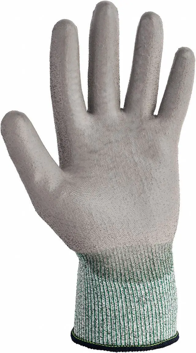 Alt view image 2 of 7 - KLEENGUARD 47103 Knit Gloves, Cut Level A2 ,Dipped ,Polyurethane ,Smooth ,XS 1