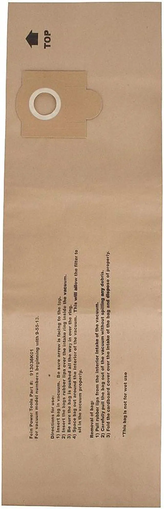 Alt view image 5 of 11 - Fein Power Tools Vacuum Dust Bag.