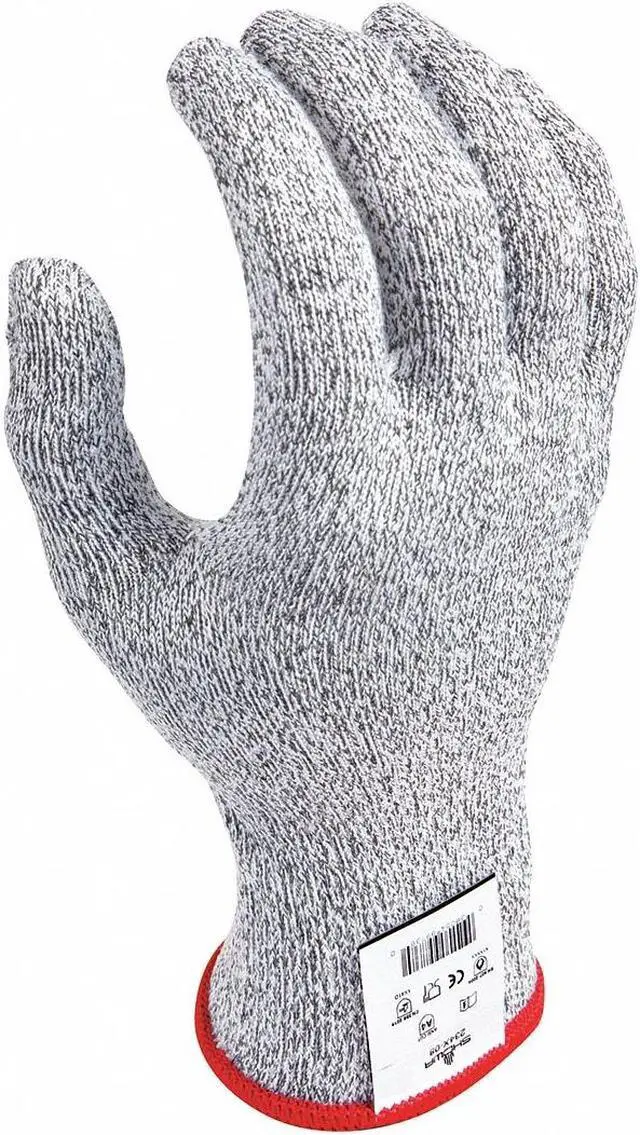 Alt view image 2 of 2 - SHOWA 234X-06 Cut Resistant Gloves, A4 Cut Level, Uncoated, S, 1 PR