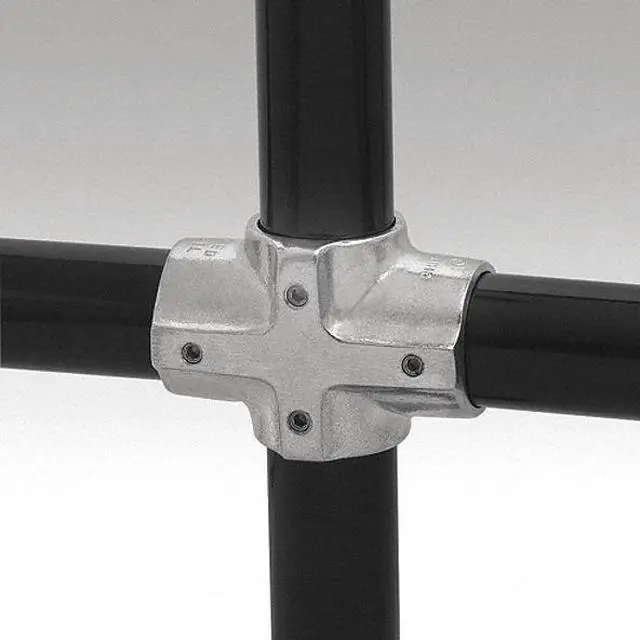 Alt view image 2 of 2 - HOLLAENDER 7-9 Fitting,Cross Type,2" Pipe Size,Aluminum