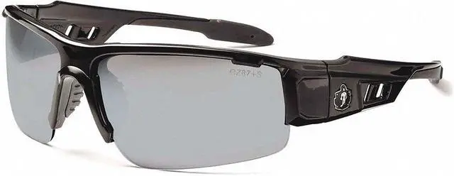 Alt view image 5 of 10 - Ergodyne 52042 Skullerz Dagr Safety Glasses, Black Frame/Silver Lens, Nylon/Polycarb