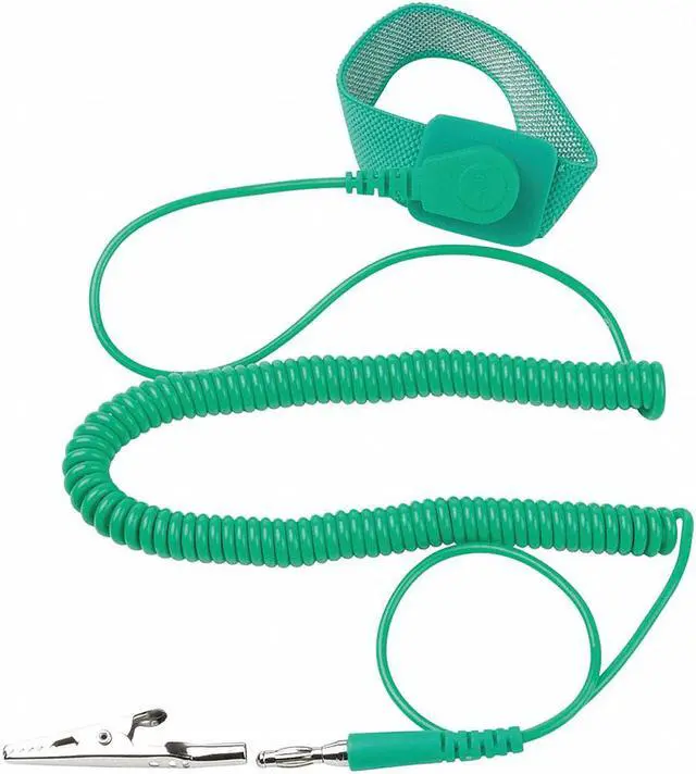 Alt view image 2 of 2 - ECLIPSE 900-012 ESD Wrist Strap,Adjustable,6 ft L,Green