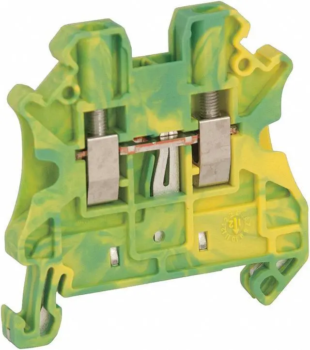 Alt view image 2 of 3 - SCHNEIDER ELECTRIC NSYTRV22PE Terminal Block, Grounding, 1 Pole, 12 AWG, Screw
