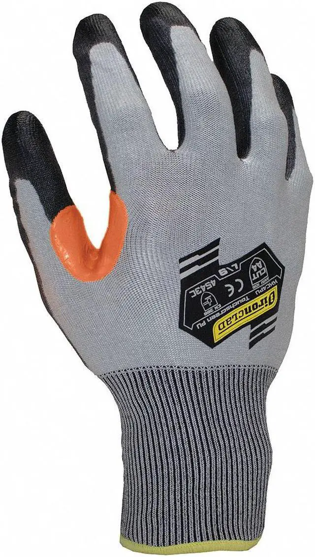 Alt view image 2 of 2 - IRONCLAD PERFORMANCE WEAR KKC4PU-05-XL Cut-Resistant Coated Gloves, Cut Level