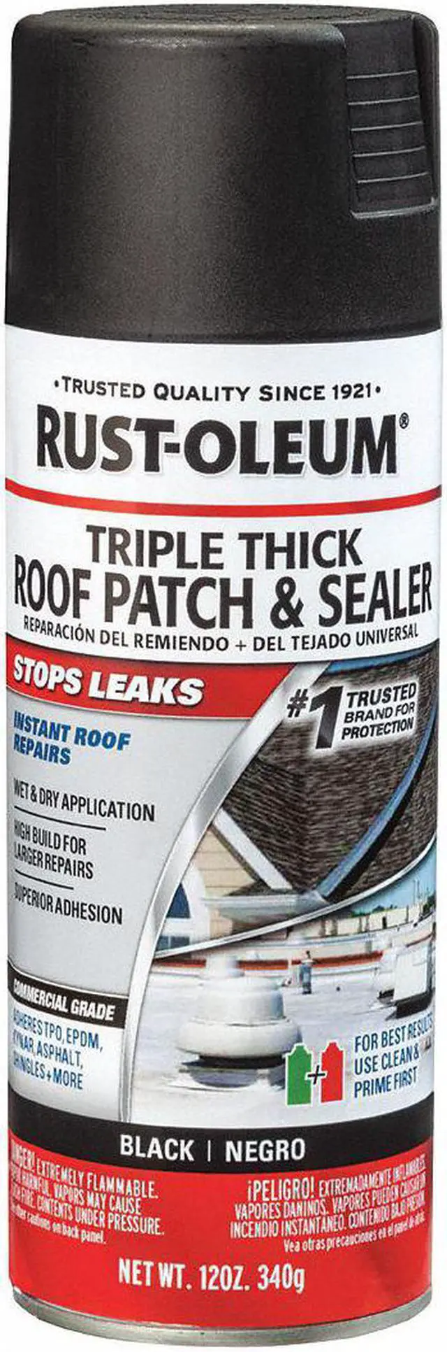 Alt view image 2 of 2 - RUST-OLEUM 345813 Roofing Patch and Sealer,12 oz