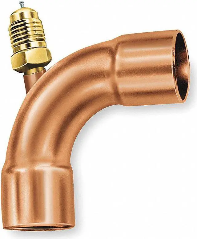 Alt view image 2 of 2 - JB INDUSTRIES A31160 1/4" Access Valve 90,Brass/Copper