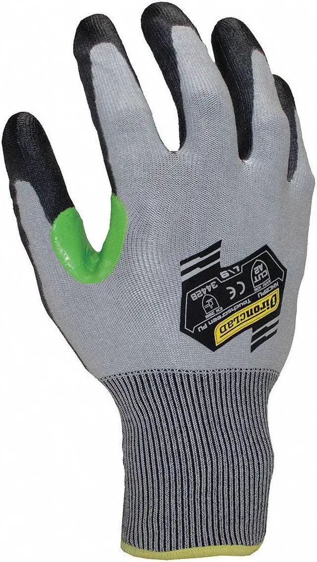 Alt view image 2 of 2 - IRONCLAD PERFORMANCE WEAR KKC2PU-03-M Cut Resistant Coated Gloves, Cut Level A2