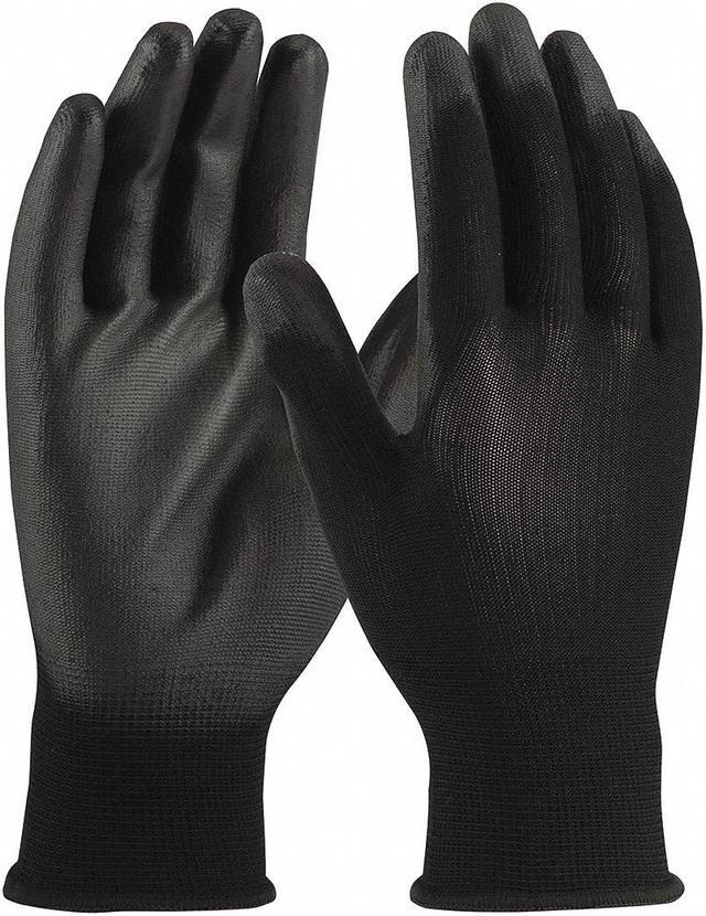 Main image of PIP 33-B115 Coated Gloves, Polyester, Smooth, Palm, Knit, Black