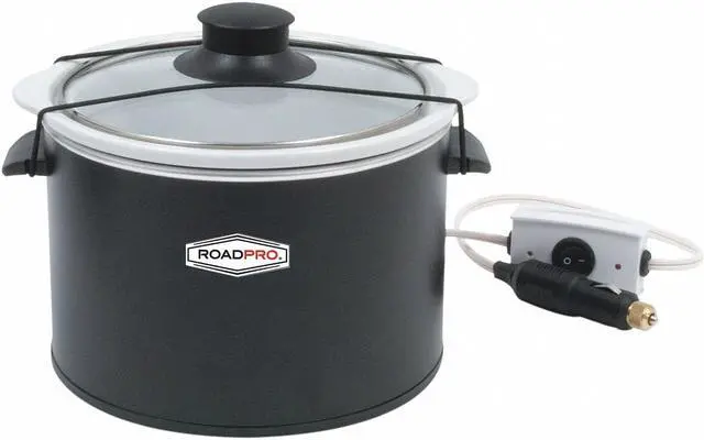 Alt view image 7 of 13 - 12-Volt 1.5 Quart Slow Cooker  Black