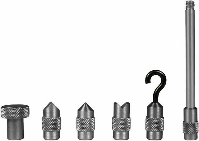 Alt view image 2 of 2 - SHIMPO FG-M6ADP-AL Standard Adapter Set,Alum,M6 Thread,PK6