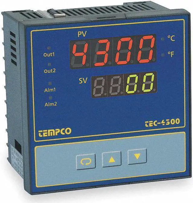 Alt view image 3 of 3 - TEMPCO TEC55011 Temp Controller, Prog, 90-264V, Relay2A