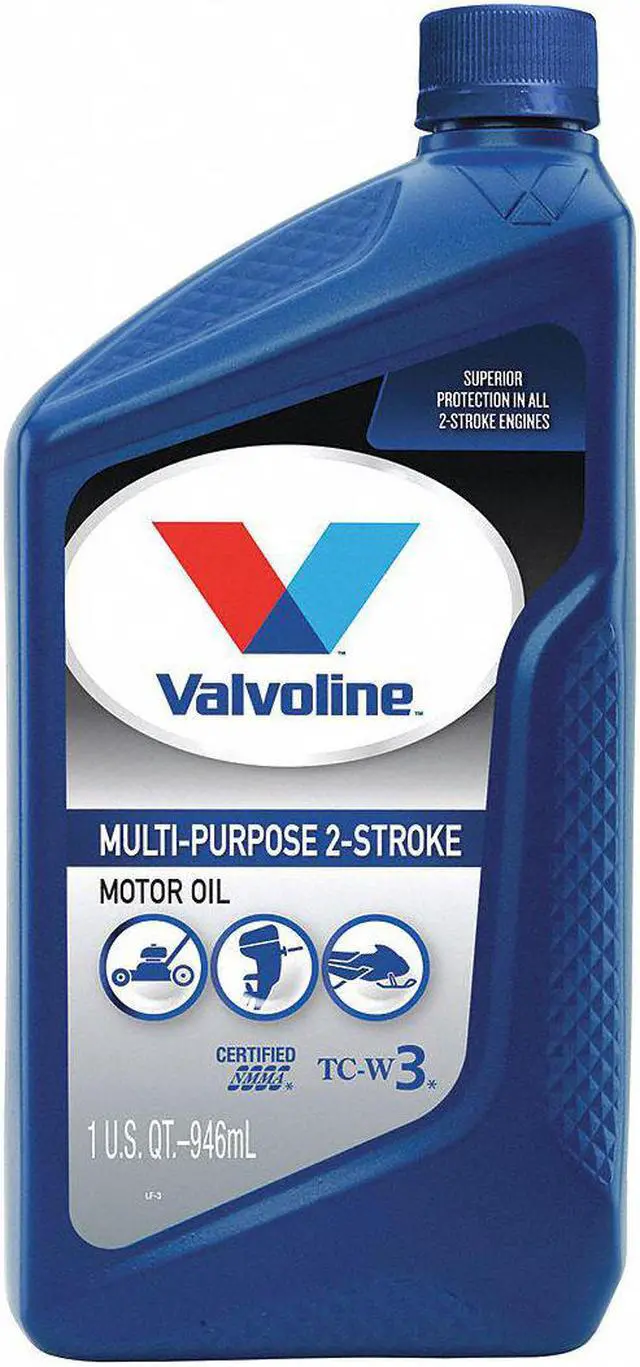 Alt view image 2 of 4 - VALVOLINE 822384 2-Cycle Synthetic Blend Marine Motor Oil, 1 Qt., TC-W3