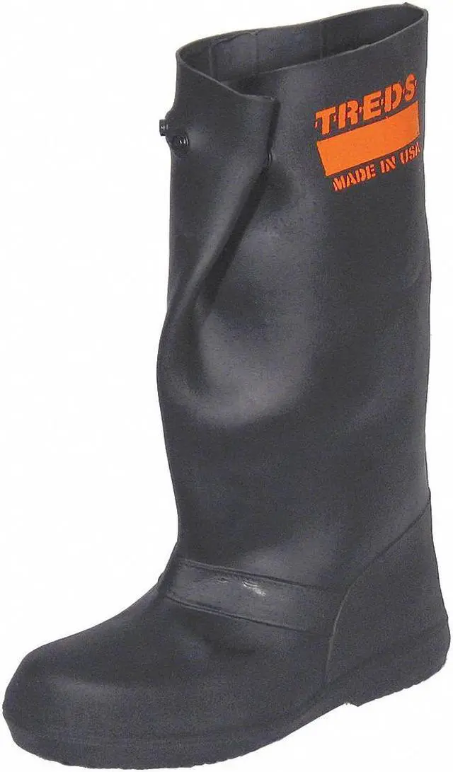 Alt view image 4 of 5 - TREDS OVERBOOTS 17852 Overboots, Plain Toe, 17 in Height, Snap Tab Closure,