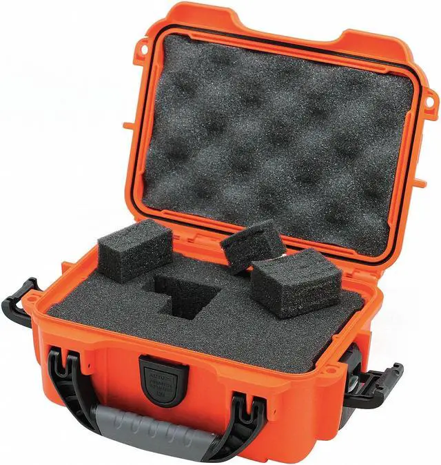 Alt view image 5 of 6 - Nanuk 903 Hard Plastic Waterproof Case, Orange w/ 3 Part Foam Insert