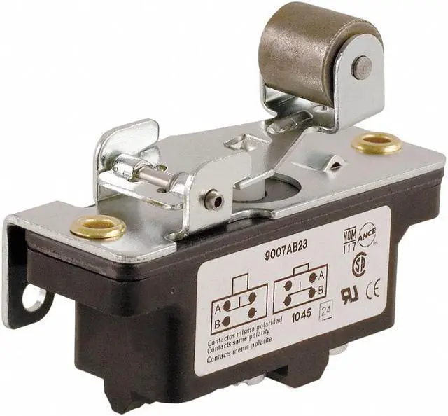 Alt view image 2 of 3 - TELEMECANIQUE SENSORS 9007AB23 Snap Action Switch, Lever, Roller Actuator,
