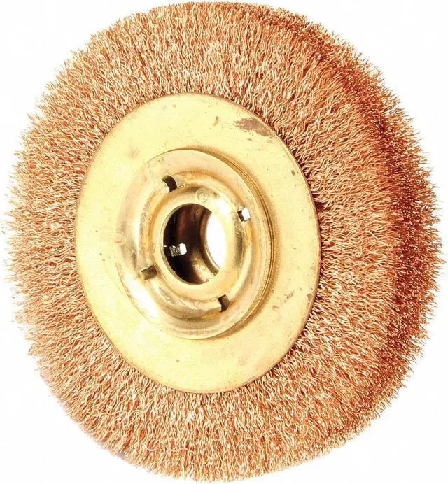 Alt view image 2 of 4 - AMPCO SAFETY TOOLS WB-44C Crimped Wire Wheel Wire Brush, 6", 1" W