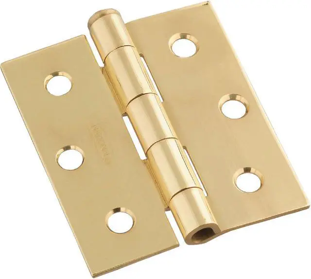 Alt view image 4 of 4 - Brass Screen Door Hinge w/Screws National Hardware Screen Door Hardware N220-053