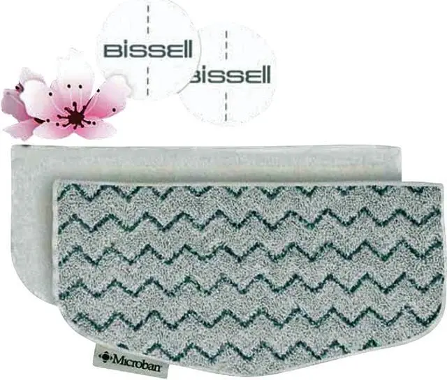 Alt view image 6 of 7 - Bissell Powerfresh Steam Mop Pads W/ Discs #5938