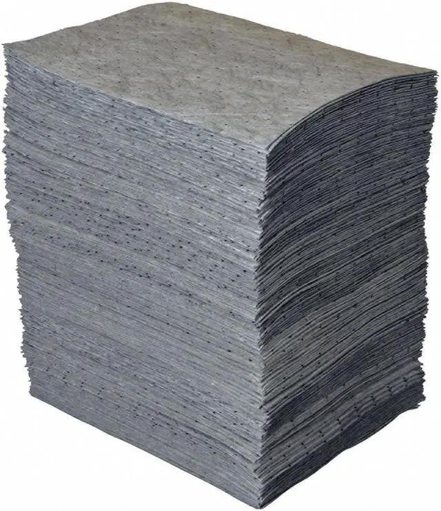 Main image of BRADY GP200 Sorbent Pad, Universal, 44 gal Vol Absorbed per Pkg, 15 in x 19 in,