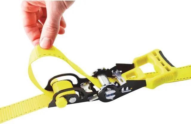 Alt view image 2 of 5 - ERICKSON 31425 Cargo Strap,Yellow,660 lb. Load Limit