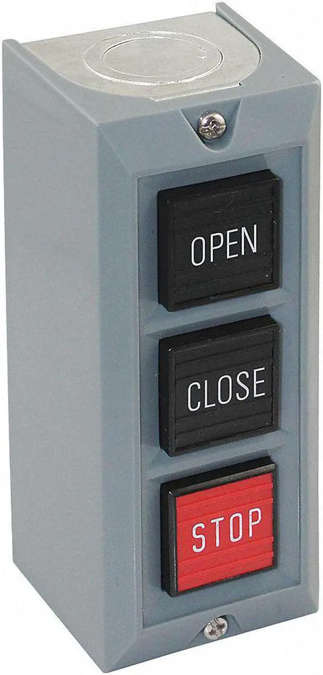 Alt view image 2 of 2 - DAYTON 20C797 Push Buttn Cntrl Station,Open/Close/Stop