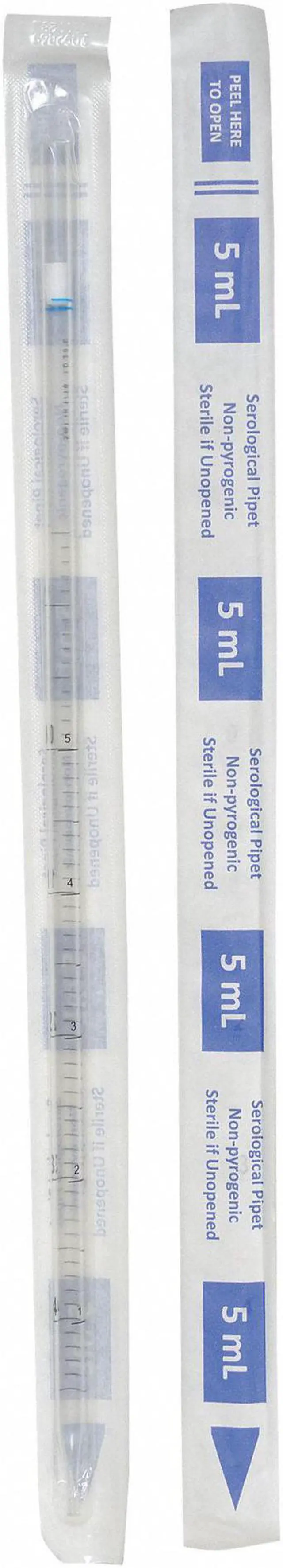 Alt view image 2 of 2 - ZORO SELECT 11L807 5mL Pipet,Individually Wrap/Bag,PK200 (Formerly Lab Safety