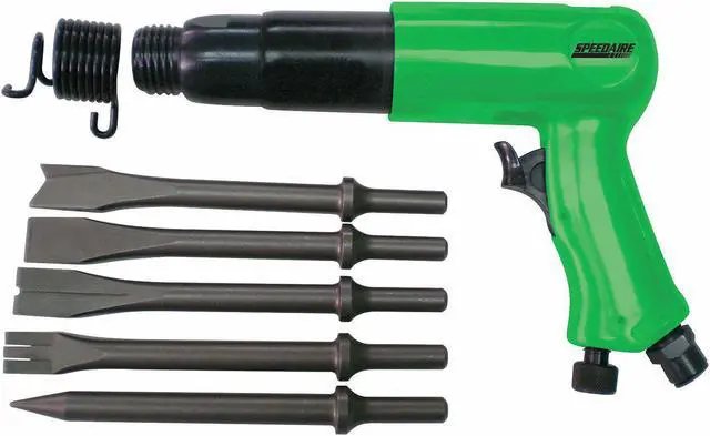 Alt view image 2 of 2 - SPEEDAIRE 12V728 Air Hammer Kit,3.0 Ave CFM,3.5In Stroke