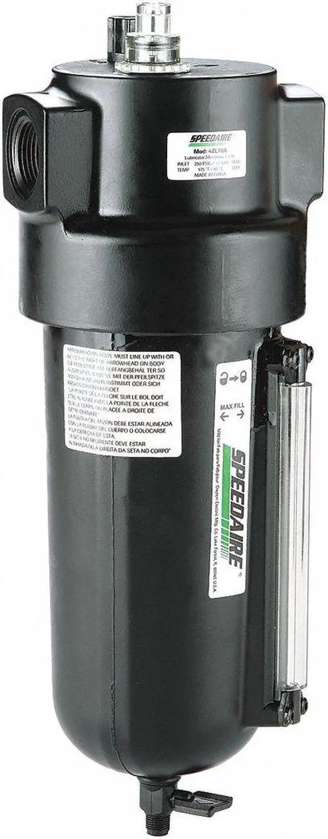 Alt view image 2 of 2 - SPEEDAIRE 4ZL58 Air Line Lubricator, 3/4In, 160cfm, 250 psi