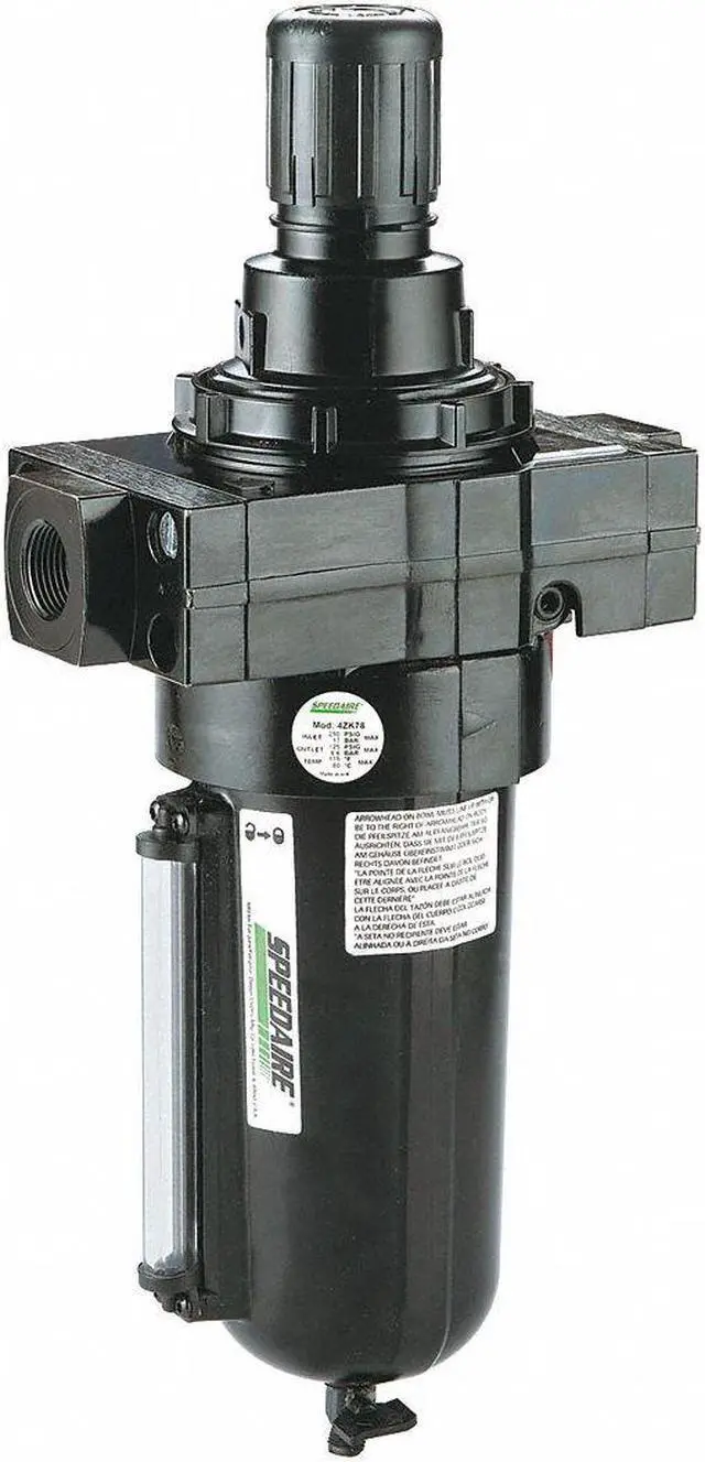 Alt view image 2 of 2 - SPEEDAIRE 4ZK79 Filter/Regulator,12.90 In. H,7.48 In. W
