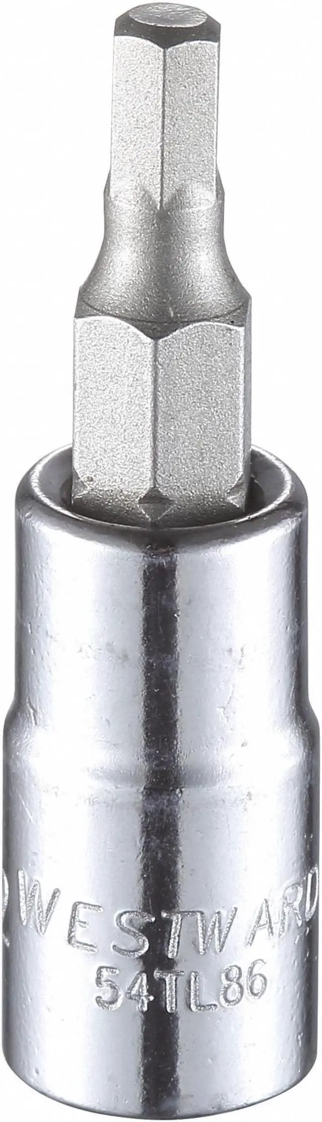 Alt view image 2 of 2 - WESTWARD 54TL86 1/4 in Drive Hex Socket Bit SAE 5/32 in Tip, 1 1/2 in L
