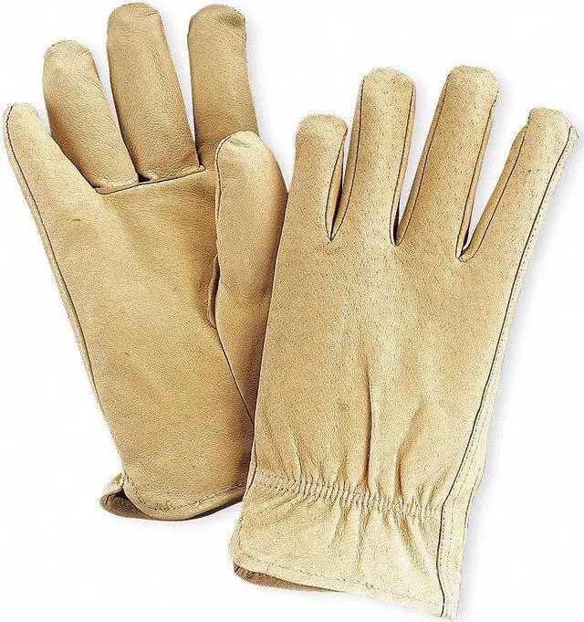 Alt view image 2 of 2 - CONDOR 5AC74 Leather Drivers Gloves, Pigskin, Shirred Slip-On, Keystone Thumb,