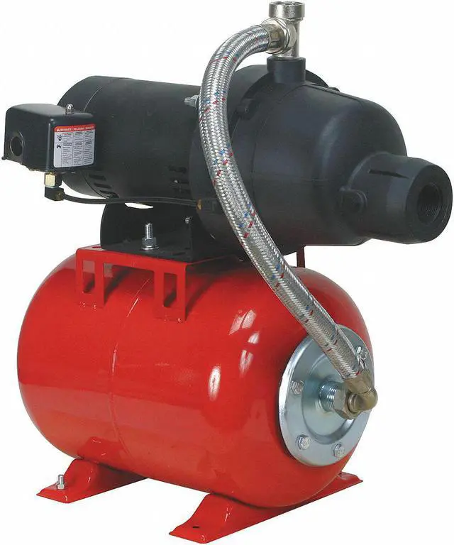 Alt view image 2 of 2 - DAYTON 4HEZ9 Shallow Well Jet Pump, Plastic, 1/2 HP