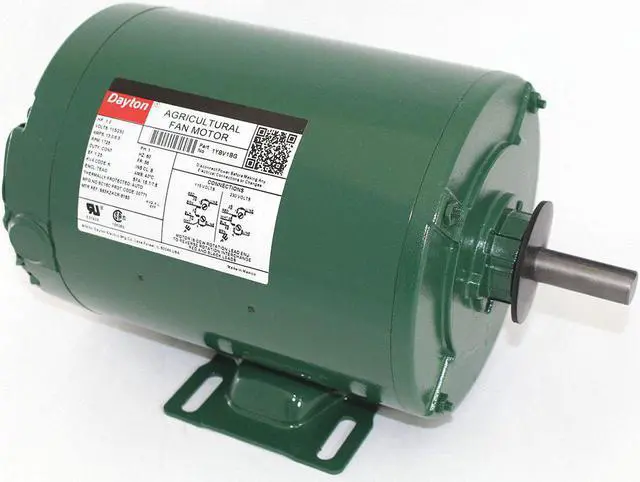 Alt view image 3 of 3 - DAYTON 1YBV1 Aratn Fan Mtr,Splt Ph,TEAO,1hp,1725rpm