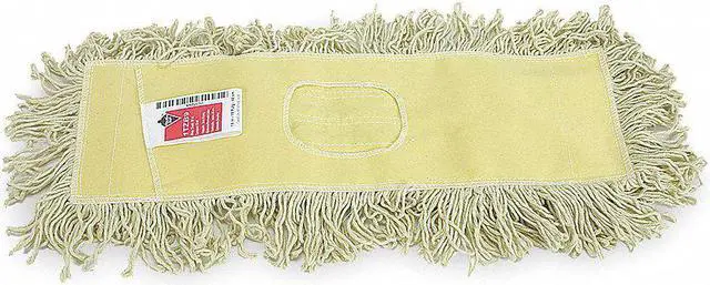 Alt view image 2 of 2 - TOUGH GUY 1TZB9 18 in L Dust Mop, Slide On Connection, Looped-End, Yellow,