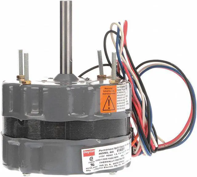 Alt view image 2 of 2 - DAYTON 1AGF9 Motor,PSC,1/8 HP,1550 RPM,115V,48Y,TENV