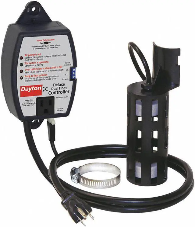 Alt view image 3 of 3 - DAYTON 1APP4 NO Caged Dual Micro-reed Float Switch 120VAC