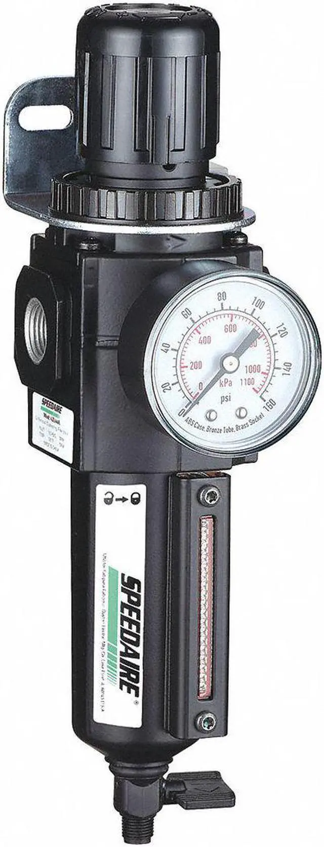 Alt view image 2 of 2 - SPEEDAIRE 4ZK92 Filter/Regulator,80 cfm, 150psi