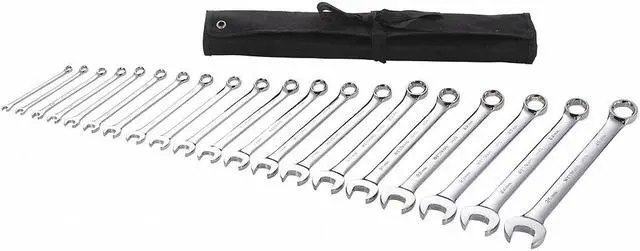 Main image of WESTWARD 54DF97 Combination Wrench Set, Metric, 6 mm to 25 mm Head Sizes, 6