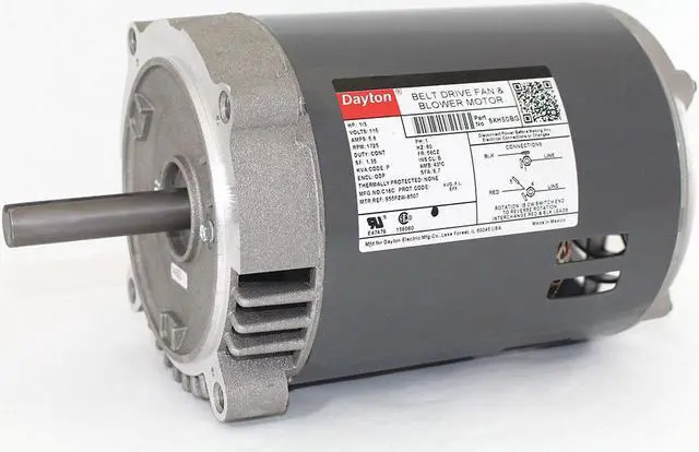 Alt view image 2 of 3 - DAYTON 6XH50 Belt Drive Mtr, SplitPh, ODP, 1/3HP, 1725rpm