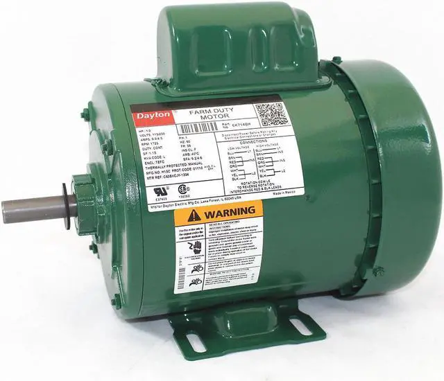 Alt view image 4 of 4 - DAYTON 6K714 Farm Dty Mtr,CapStrt,TEFC,1/2hp,1725rpm
