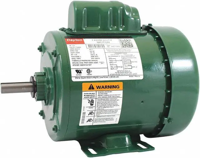 Alt view image 4 of 4 - DAYTON 6K710 Farm Dty Mtr,CapStrt,TEFC,1/3hp,1725rpm