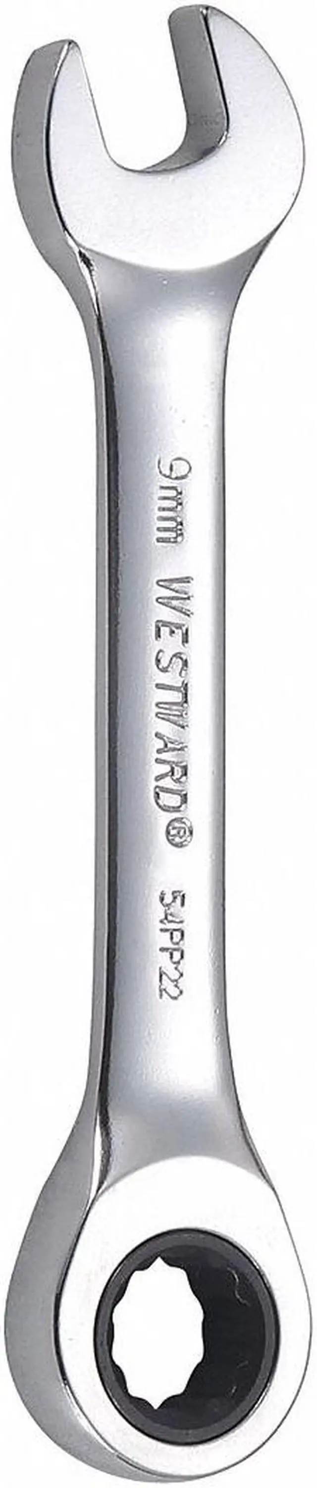 Main image of WESTWARD 54PP22 Wrench, Combination/Stubby, Metric, 9mm